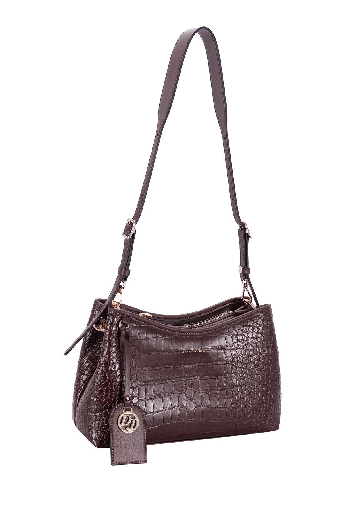 CM8707-David-Jones-Croc-Trapezoid-Shoulder-Bag (1)